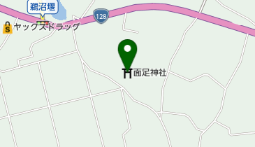面足神社の地図画像