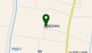 面足神社の地図画像