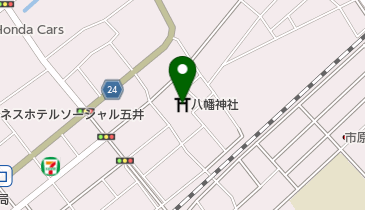 八幡神社の地図画像
