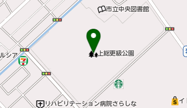 上総更級公園の地図画像