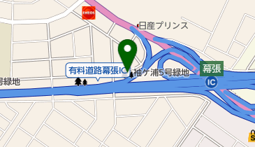 袖ケ浦5号緑地の地図画像