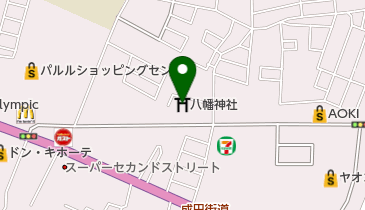 八幡神社の地図画像