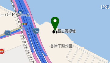 習志野緑地の地図画像