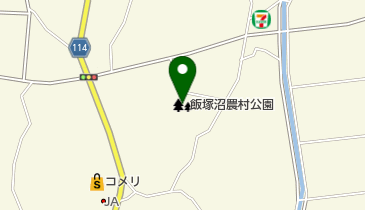 飯塚沼農村公園の地図画像