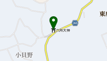 六所大神の地図画像