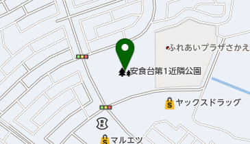 安食台第1近隣公園の地図画像