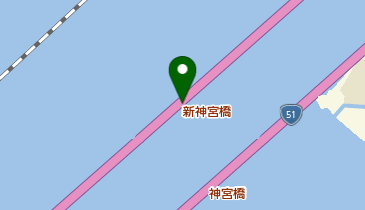 新神宮橋の地図画像