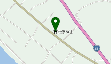 松原神社の地図画像
