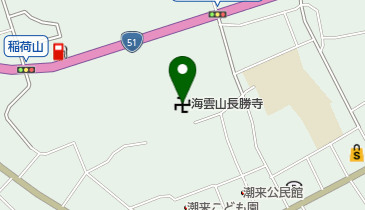 海雲山長勝寺の地図画像