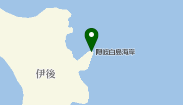 隠岐白島海岸の地図画像