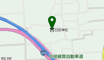 日吉神社の地図画像