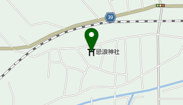 忌浪神社の地図画像