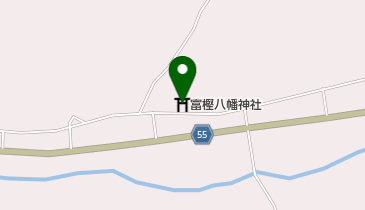 富樫八幡神社の地図画像