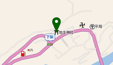 地主神社の地図画像