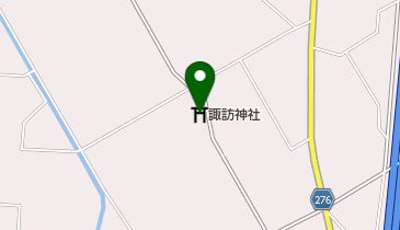 諏訪神社の地図画像