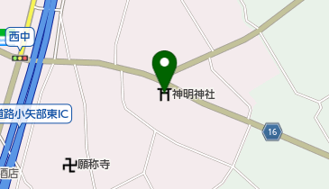 神明神社の地図画像