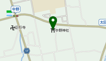 中野神社の地図画像