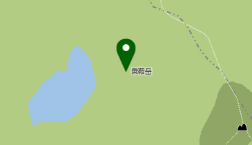 乗鞍岳の地図画像