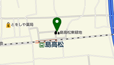 島高松東緑地の地図画像