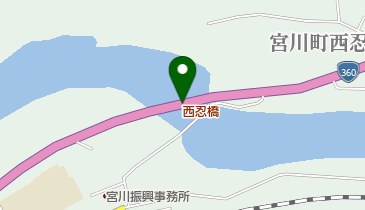 西忍橋の地図画像