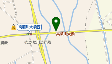 高瀬川大橋の地図画像