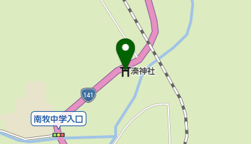 湊神社の地図画像