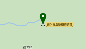 霧ケ峰湿原植物群落の地図画像
