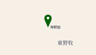 帝釈岩の地図画像