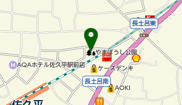 やまぼうし公園の地図画像