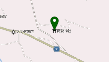 諏訪神社の地図画像