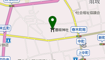 墨坂神社の地図画像