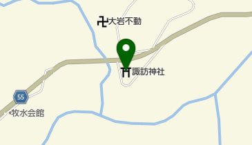 諏訪神社の地図画像