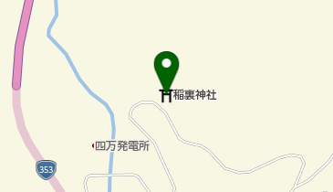 稲裏神社の地図画像
