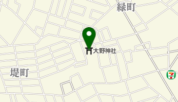 大野神社の地図画像