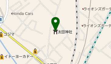 太田神社の地図画像