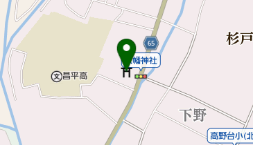 八幡神社の地図画像