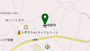 高聲寺の地図画像