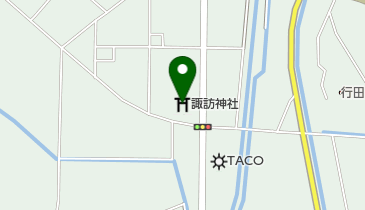 諏訪神社の地図画像