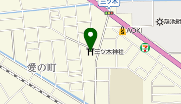 三ツ木神社の地図画像