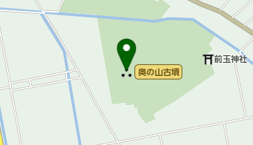 奥の山古墳の地図画像