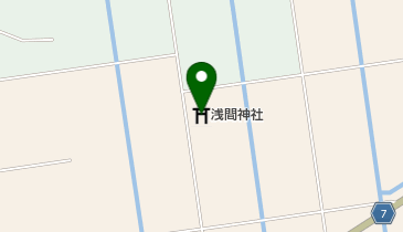 浅間神社の地図画像