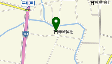 赤城神社の地図画像