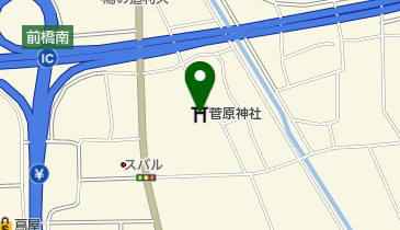 菅原神社の地図画像