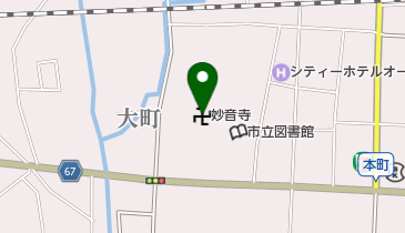 妙音寺の地図画像