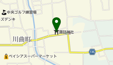 諏訪神社の地図画像