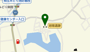 岩宿遺跡の地図画像