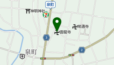 雲龍寺の地図画像