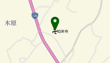 如来寺の地図画像