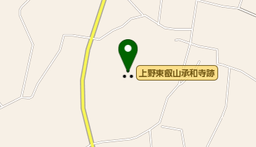 上野東叡山承和寺跡の地図画像