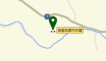真壁氏累代の墓の地図画像